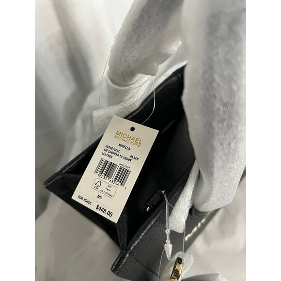 MICHAEL KORS Mirella Small Pebbled Leather Crossbody Shopper Tote Bag NWT - Picture 4 of 4